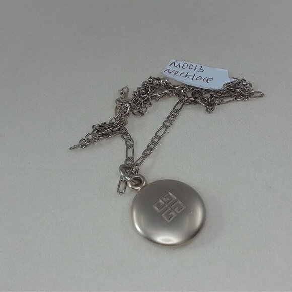 Vintage Givenchy Logo Pendant Necklace – 17" to 20.5" - Picture 2 of 3